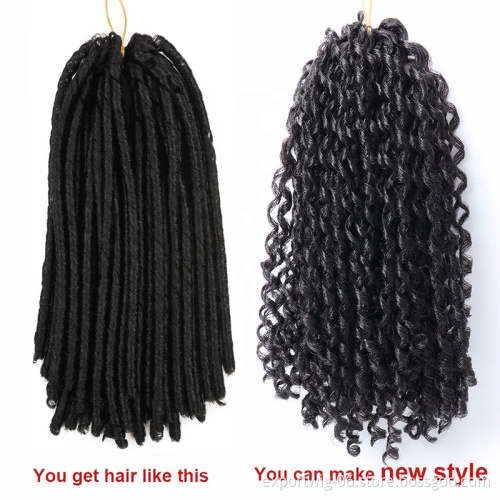 14inch faux locs crochet hair soft and dreadlocks soft locs crochet braids synthetic crochet hair extensions 30 strands/pack